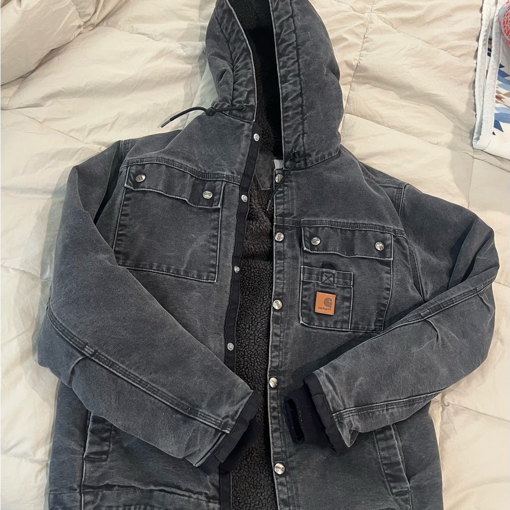 Men's washed black carhartt